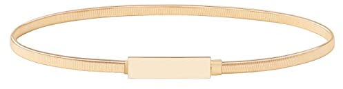 BABEYOND Damen Metall dekorativen Gürtel dünnen Gürtel elastischen Taille Strap Stretchy Gürtel für Kleider