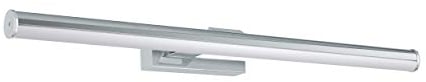 EGLO LED Wandlampe Vadumi, Spiegelleuchte, Wandleuchte aus Kunststoff, Badezimmer Lampe in Chrom, Weiß, LED Feuchtraumleuchte neutralweiß, IP44, L 60 cm