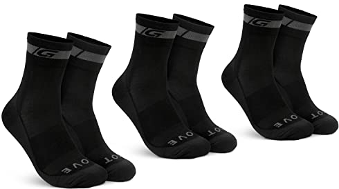 GripGrab Merino Wolle Regular Cut 1er und 3er Pack Fahrradsocken Radsport Strümpfe mit Merinowolle Geschenkbox Set
