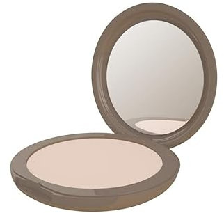 Neve Cosmetics Compact Foundation mit integriertem Spiegel Flat Perfection Glättend, mittlere Deckkraft | Fair Neutral