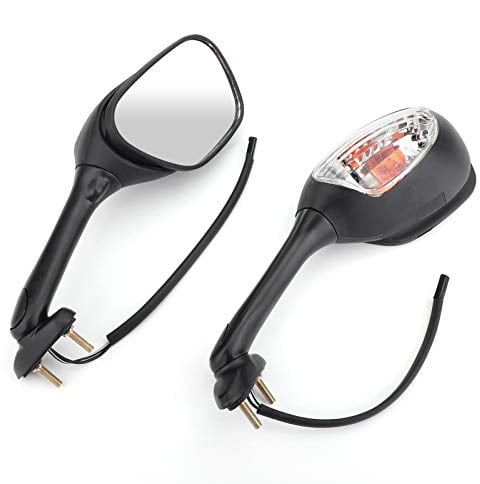 Topteng Motorrad Spiegel Paar Blinker Für Su-zu-ki GSXR 600 GSX-R 750 GSXR 1000 06-14 BK