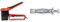 Molly - M71921-XJ Kit de pince + 40 chevilles métalliques à expansion et Pince, Roug et Noir & M18106-XJ Chevilles Métalliques à Expansion avec Vis M6 Ø 11mm, 50 mm, Gris, Set de 10 Pièces