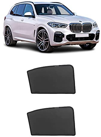 TUNEZ® Parasoles - Parasoles para Ventana Lateral Personalizados, Parasol magnético para Puerta Trasera (Compatible con BMW X5, G05 Año 2019-2021)