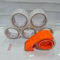 TAHA 1X Heavy Duty Adjustable Box Packing Tape Gun Dispenser 50mm & 6X Clear Tape
