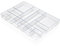 ALPOONS® - Schubladen Organizer (12er transparent) mit Antirutsch Pads für einen extra stabilen Halt. Organizer Schublade für eine klare Übersicht. Organizer Schminke sorgt für Ordnung im Chaos.