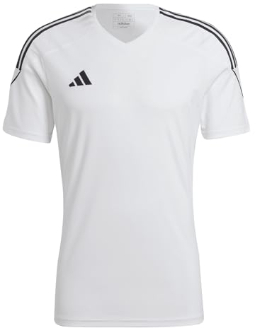 ADIDAS Men's TIRO 23 JSY T-Shirt, White/Black, L