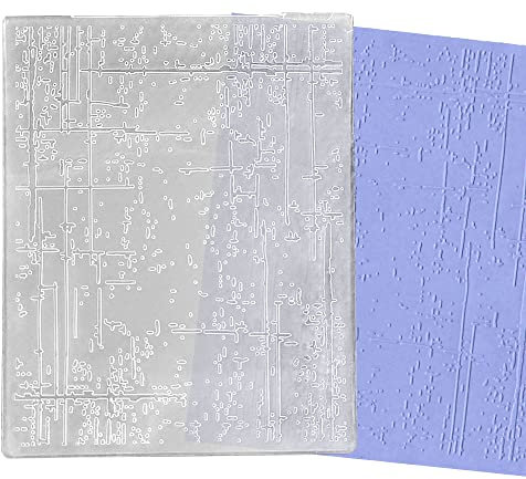 Threetols 3D-Prägeschablone mit strukturierter Prägung, Punkt-Hintergrund, Prägeschablone für Kartenherstellung, Linienrahmen, DIY, Kunststoff, Scrapbooking, Fotoalbum, Karten, Papier, DIY, Basteln,