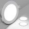 Aigostar Downlight LED Techo Empotrable, 18W Equivalente a Halógena 131W, 2100LM, Luz Blanca Fría 6500K, Ojos de Buey Para Techo Interior, Ф190-200 mm, Pack 2 Focos