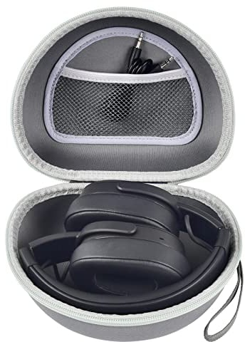 Headphone Case for Skullcandy Crusher/Hesh/Evo Wireless Over-Ear Bluetooth Earphones, for Beats Studio Pro/ 3/Solo 4/3/2 Headphones and More Noise Cancelling Foldable Headset - Hard Box Only (Grey)