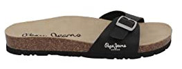 Pepe Jeans Femme Oban Clever W Sandale, Black (Black), 41 EU