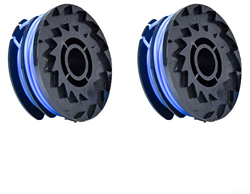 QOXEZY Lot de 2 bobines et fil pour débroussailleuse électrique RAC109 RLT5030S RLT4025 - Recharges de rechange pour débroussailleuse électrique