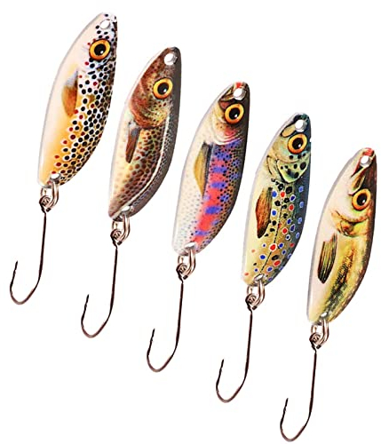 Shar Fishing Supplies ZD Baits Cuillères à Truite dures Panfish Hameçon Simple