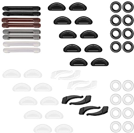 28 Paar Brille Antirutsch Silikon Nasenpads Weiche Brillen Antirutsch Halter Anti Rutsch Lesebrillen Zubehör für Sportbrillen Sonnenbrille Lesebrillen