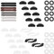 28 Paar Brille Antirutsch Silikon Nasenpads Weiche Brillen Antirutsch Halter Anti Rutsch Lesebrillen Zubehör für Sportbrillen Sonnenbrille Lesebrillen