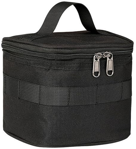 ACEXIER Outdoor Camping Gewürz Flasche Taschen Tragbare Picknick Grill Gewürzglas Lagerung Handtasche (Black)