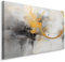 Muralo - Leinwandbild Aufhängefertig mit Abstraktion-Motiv - Bild für Wohnzimmer, Schlafzimmer, Büro, Restaurant - Wandbild Wanddeko Modern Vintage Glamour Loft Stil - Br.120cm x Hö.80cm