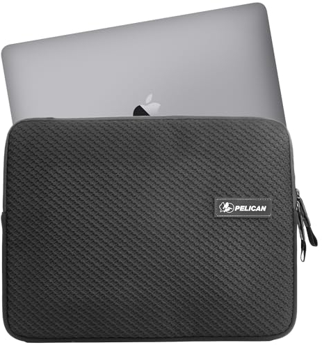 Pelican Traveler Laptop Case/Sleeve 14 Inch [Padded Exterior] [Compact Design] Weather Resistant and Heavy Duty Laptop Bag for All Laptops from 12 inches up to 14 inches - MacBook Pro/Air - Black