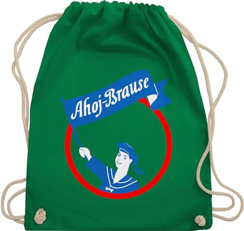 Turnbeutel Rucksack - Karneval & Fasching - Taschen - Ahoj Brause Kostüm Ahoj-Brause Verkleidung - Unisize - Grün - beutel für wurfmaterial fasnacht wurfbeutel carneval wurfbeutel+karneval