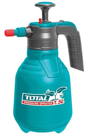 TOTAL - Pulverizador a presion - Sulfatadora Manual -1.5 litros - 2,5 Bar- Funcion Bloqueo -Bomba de Aluminio -Mod.THSPP201502