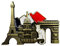 Imán para Nevera De Paris, Paris Francia Imán De Refrigerador, Bonitos Imanes Decorativos Nevera, Imanes Retros del Refrigerador del Metal De París, Retro París para Nevera