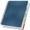 Yarotm Notizbuch A4 Liniert - 1 Pack Spiralbindung Block - 100GSM Papier Liniert Notebook A4-28.5x21cm Royalblau Spiralblock mit Trennblättern - 120 Blatt Hardcover Notizblock