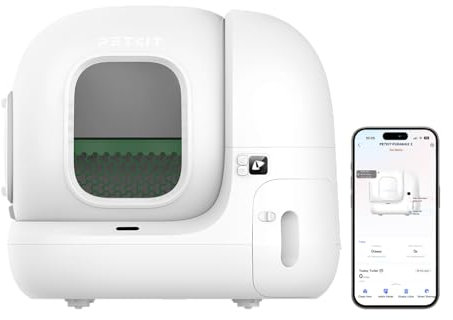 PETKIT Pura Max 2.0 Automatische Katzentoilette, selbstreinigendes Katzenstreu, xSecure/Geruchsbeseitigung/APP-Control/maximale Kapazität von 76 l für mehrere Katzen