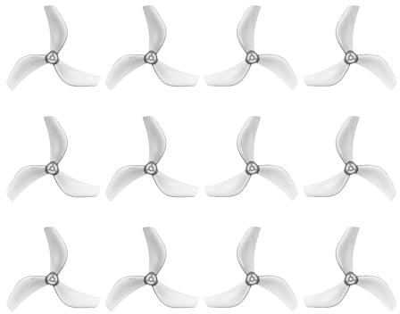 BETAFPV 12pcs Gemfan 2218 3-Blade Propellers Ultra-Lightweight FPV Drone Propeller with 1.5mm Shaft Hole Compatible for 1104 7200KV Brushless Motor Pavo20 Pro Frame - Black