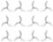 BETAFPV 12pcs Gemfan 2218 3-Blade Propellers Ultra-Lightweight FPV Drone Propeller with 1.5mm Shaft Hole Compatible for 1104 7200KV Brushless Motor Pavo20 Pro Frame - Black