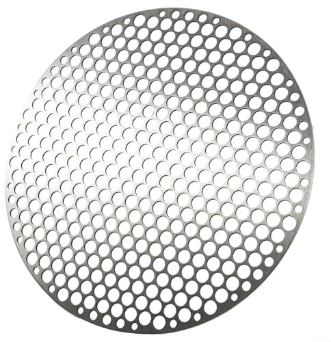 Griglia rotonda per barbecue realizzata in acciaio inossidabile, adatta per diversi metodi di cottura (26 cm)