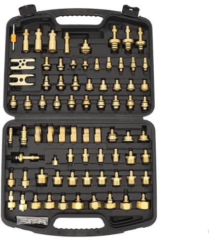 Kit de Detector de Fugas de Aire Acondicionado Automático de 77 Piezas, Herramientas de Detección de Fugas de CA, Kit de Herramientas de Reparación de Detección de Compresor de CA