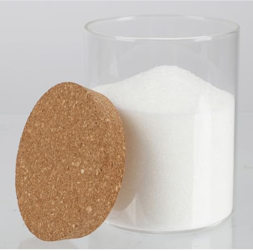 24 Vorratsgläser 370 ml Glas mit Korkdeckel Einmachgläser Vorratsdosen | lebensmittelecht, Einwecken, Einmachen, Aufbewahrung, Frischhalten, Glasbehälter, Küchenvorrat, vielseitig, Korkverschluss