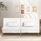 COMHOMA Schlafsofa mit Schlaffunktion, Sofa überzug Futon Klappsofa, Bettcouch, ecksofa, Couch Gästebett, 3-Sitzer Sofa, mit verstellbare Rückenlehne aus Teddystoff Weiß