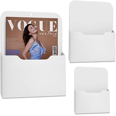 EVDZNA Magnetischer Aktenhalter, 3 Stück Magnetischer Papierhalter, A4 Papiere Magnetischer Aktenhalter, Magnetischer Papierhalter Dokumentenhalter, Magnetischer Papierhalter für Kühlschrank