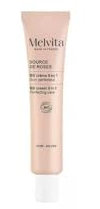 Melvita - BB Gold Cream Feuchtigkeitsspendend und Schützend - Source de Roses - Natürlicher und Leuchtender Finish - Leichte Textur, Kaschiert Unvollkommenheiten - Format 40 ml
