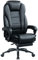 KCREAM Schreibtischstuhl Bürostuhl 210 kg Belastbarkeit,Chefsessel Ergonomischer Bürostuhl mit Fußstütze,PU Leder Office Chair mit Hoher Rückenlehne,Stuhl mit Verstellbarer Rücklehner, (Schwarz)