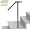 Hand Rails for Outdoor Steps, Single Post Handrail for 1-2 Steps, Stair Hand Rails With Fittings, Safety Hand Support Railing for Elderly, Child & Others(39in)