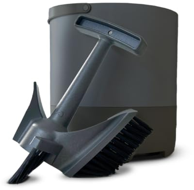 FoodCycler Eco 3 Bucket & Infinity Brush Pack – Kitchen Compost Bin Cleaner & Cleaning Brush Set – Sustainable Food Processor, Trash Can & Recycling Bin Cleaning Supplies & Essential (Grey)