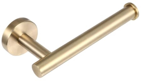 CONGARTENO Toallero Dorado De Pared Sin Taladro Porta Toallas Y Gancho para Ropa Estante De Baño para Baños Domésticos Y Hoteles Dispensador De Pañuelos 6.29 X 3.54 X 0.78 in