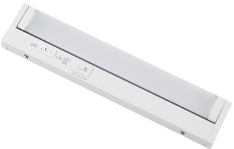 LUXULA LED Unterbauleuchte schwenkbar 30cm Weiß, 4W 400lm | Schrankbeleuchtung mit Schalter, 3CCT dimmbar 2700K 4000K 6000K, IP20, Unterbau Lichtleiste, Küchenlampe, verknüpfbar