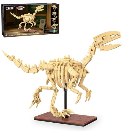 JAMARA 402891 CADA Dinosaurier Fossil Velociraptor Bricks, Geschenkidee für Junge und Mädchen, Spielzeug Dinosaurier Kids, Jurassic Set Spiele, Kombinierbar mit weiteren Modellen