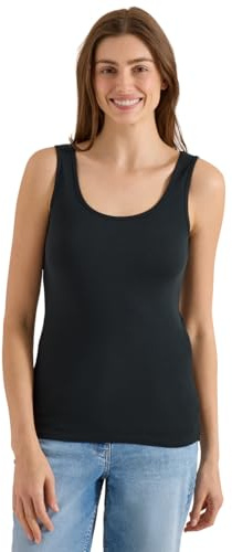 Cecil Basic Top aus Reiner Baumwolle Palm Breeze Green XL