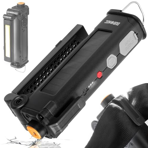 Duronic CT51 Multiherramienta de Emergencia, Coche, Autocaravana, Cámper | Martillo Rompe Cristales, Cortador de Cinturón, Alarma SOS, Linterna LED Magnética, Batería Solar Recargable