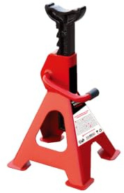 STIER Unterstellbock Max. Tragkraft: 3 Tonnen | Max. Höhe: 428 mm, Massivem Stahl, 9-stufiger Schnellspannhebel, Unterstellbock, Abstellbock, Stützbock