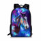 Rucksack mit 3D-Druck, Galaxie-Pferd-Motiv, beliebte Büchertasche, Schulrucksack für Grundschule oder Mittelschule, Jungen und Mädchen