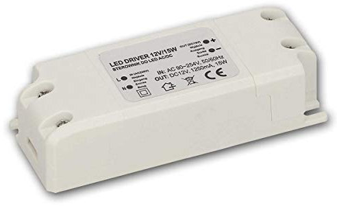 world-trading-net - LED Transformator WTN-D15, 0-15W 12V, 100x25x40mm, LED Driver, Konstantspannungs-Netzteil, Trafo 12 Volt, Vorschaltgerät, EVG, LEDs Drossel, Treiber stabilisiert, 15 Watt
