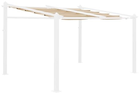 Alice's Garden - Toile de Toit Beige pour tonnelle 3x4m Murum - Toile de Rechange pergola. Toile de Remplacement
