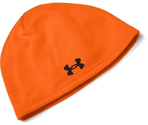 Under Armour Men's Outdoor Fleece Beanie , Blaze Orange (825)/Black , One Size Fits All