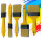 PANCLUB Lot de 5 pinceaux de peinture pour murs de 2,5 cm, 3,5 cm, 5,5 cm, 7,6 cm | Pinceau à craie pour meubles, pinceau à cire, pinceau jetable, pinceaux de peinture, pinceau à vernis