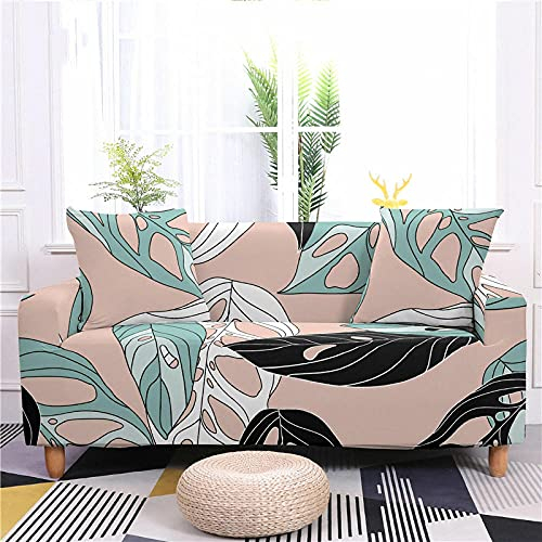 ZAHHYG Sofa Überzug Hellrosa Petrol Schwarz Sofaüberwurf Sofabezug Stretchy Couchbezug Sofa Bezug Ecksofa Überwurf Sofabezüge Antirutsch Sofahusse Jacquard Sofaüberzug 3 Places (190cm-230cm)