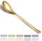 Gold Dinner Spoons 6 Pieces, Kyraton 21.5 cm Stainless Steel Titanium Plating Gold Table Spoons, Soup Spoons Silverware Set Sturdy Easy to Clean, Dessert Spoons, Dishwasher Safe